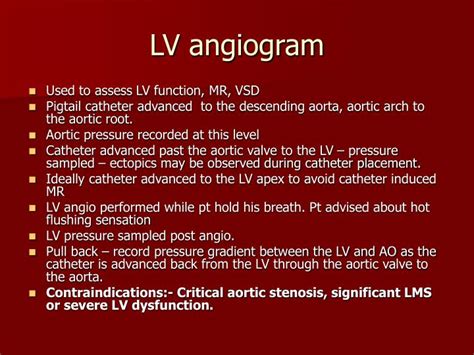 lv angiogram|lv ao gradient.